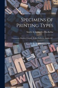 Specimens of Printing Types