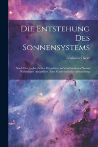 Die Entstehung Des Sonnensystems