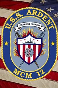 US Navy Avengers Class Countermeasures Ship USS Ardent MCM 12 Crest Badge Journal