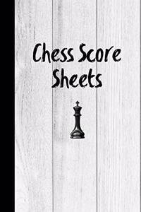 Chess Score Sheets