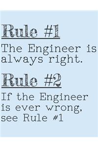 The Engineer Is Always Right: 2020-2021 Planner for Engineer, 2-Year Planner With Daily, Weekly, Monthly And Calendar (January 2020 through December 2021)