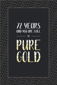 72nd Birthday Notebook