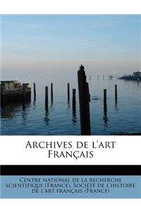 Archives de L'Art Francais
