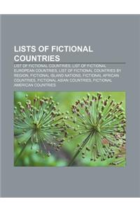 Lists of Fictional Countries