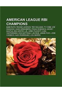 American League RBI Champions