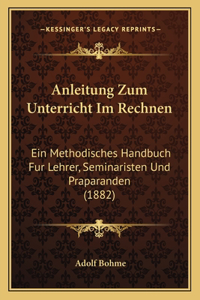 Anleitung Zum Unterricht Im Rechnen