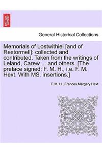 Memorials of Lostwithiel [And of Restormell]