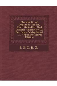 Manuductio Ad Organum