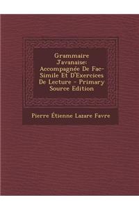 Grammaire Javanaise
