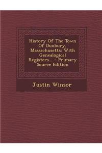 History of the Town of Duxbury, Massachusetts