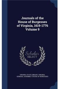 Journals of the House of Burgesses of Virginia, 1619-1776 Volume 9