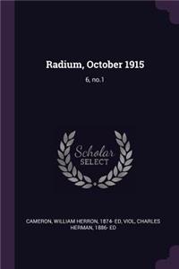 Radium, October 1915