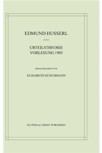Urteilstheorie Vorlesung 1905
