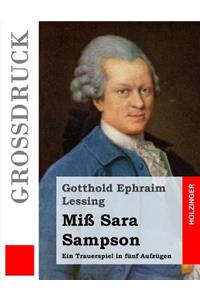 Miß Sara Sampson (Großdruck)