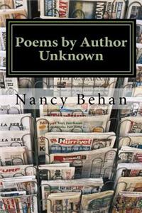 Poems by Author Unknown