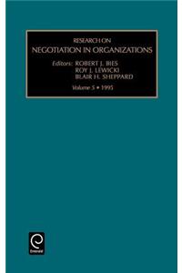 Research on Negotiation in Organizations