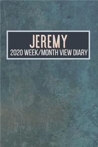 JEREMY 2020 Week/Month View Diary