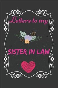 Letters To My sister in law, Memory Book for sister in law