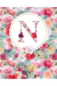 Letter N Lined Journal