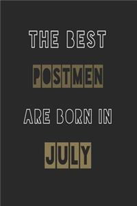 The Best postmen are born in July journal