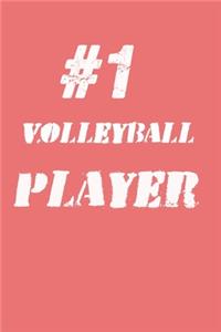 #1 Volleyball Player Notebook