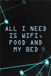 All I Need Is Wifi, Food And My Bed