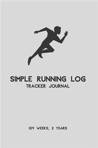Simple Running Log Tracker Journal