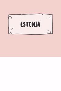 Estonia: Ruled Travel Diary Notebook or Journey Journal - Lined Trip Pocketbook for Men and Women with Lines