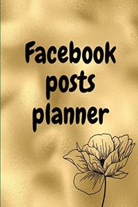 Facebook posts planner
