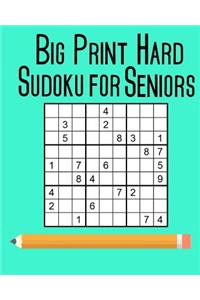 Big Print Hard Sudoku for Seniors