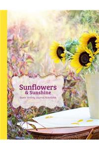 Sunflowers & Sunshine Blank Writing Journal Notebook