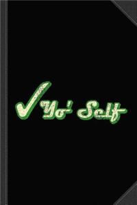 Check Yo Self Vintage Journal Notebook