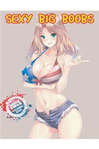 Sexy Big Boobs Anime Girls Coloring Book