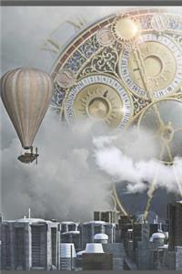 Steampunk Balloon City Notebook