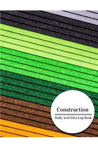 Construction Daily Activities Log Book