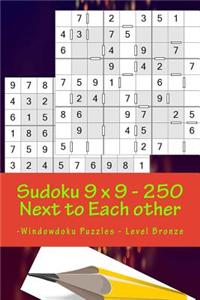 Sudoku 9 X 9 - 250 Next to Each Other -Windowdoku Puzzles - Level Bronze