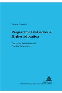 Programme Evaluation in Higher Education