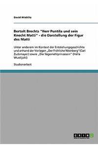 Darstellung der Figur des Matti in Bertolt Brechts Herr Puntila und sein Knecht Matti