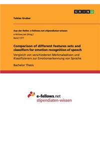 Comparison of different features sets and classifiers for emotion recognition of speech