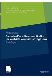 Face-to-Face Kommunikation im Vertrieb von Industriegütern