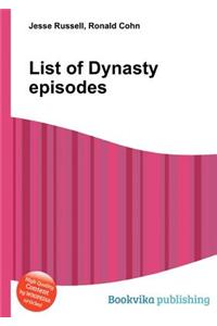 List of Dynasty Episodes