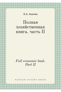 Full Economic Book. Part II