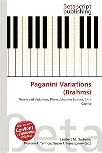 Paganini Variations (Brahms)