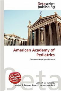 American Academy of Pediatrics