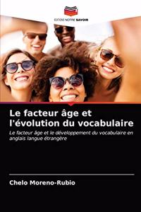 facteur âge et l'évolution du vocabulaire