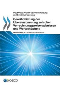 OECD/G20 Projekt Gewinnverkürzung und Gewinnverlagerung Gewährleistung der Übereinstimmung zwischen Verrechnungspreisergebnissen und Wertschöpfung