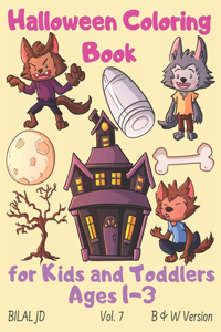 Halloween Coloring Book for Kids and Toddlers Ages 1-3