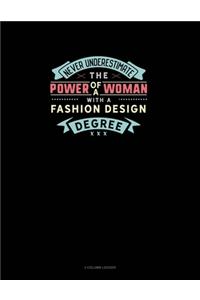 Never Underestimate The Power Of A Woman With A Fashion Design Degree