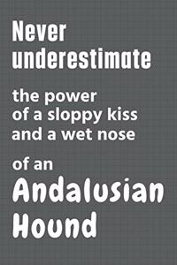 Never underestimate the power of a sloppy kiss and a wet nose of an Andalusian Hound