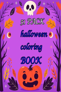 51 pack halloween coloring books